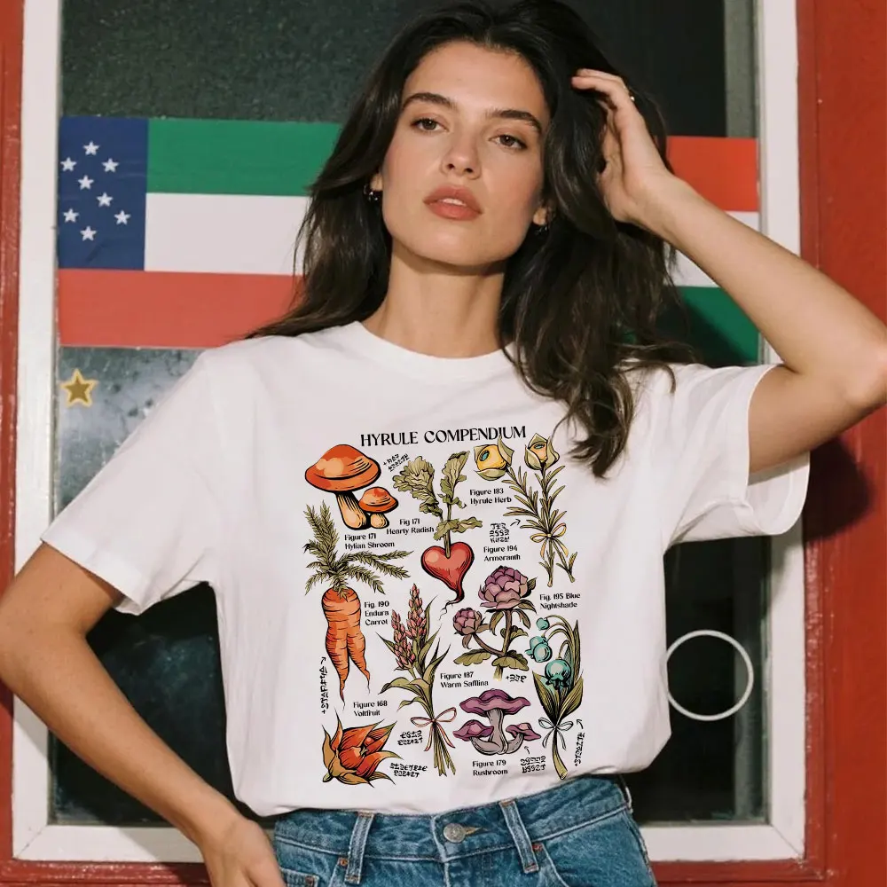 Zelda Breath of The Wild TShirt Women Hyrule Compendium Korok