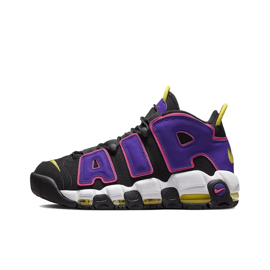 Nike Air More Uptempo 'Court Purple' Mid top Basketball Shoes Men's Black Purple DZ5187-001