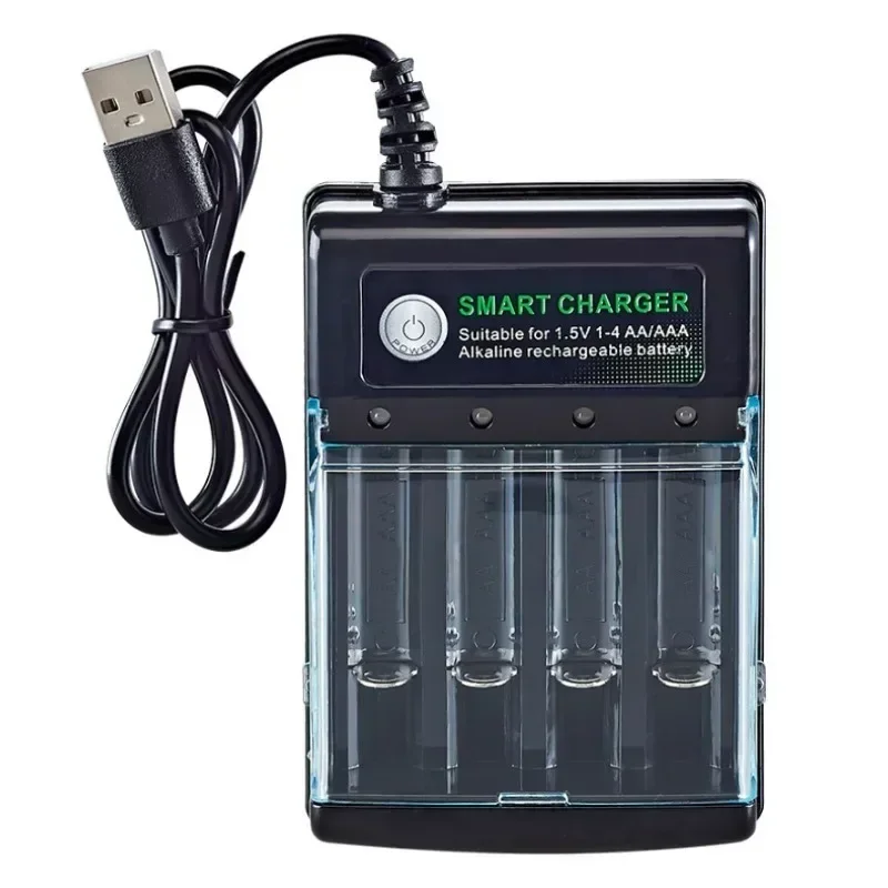 Akumulatory wielokrotnego ładowania 1.5V AA 9800mAh + AAA 8800mAh + Ładowarka do komputera, zegara, radia, konsoli do gier, aparatu cyfrowego AA AAA - Wyprzedaż — zdjęcie produktu 6