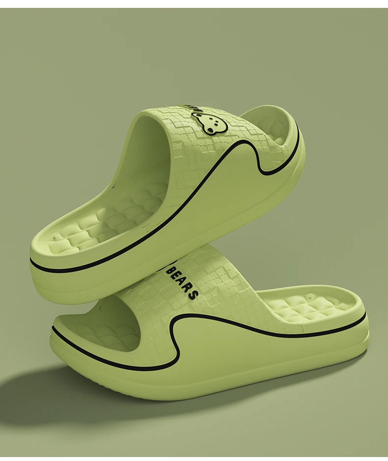 Summer Fashion Concise Couple Home Shoes Cosy Non-slip Slides Lithe Soft Sandals For Women Men's Slippers In House Flip Flops