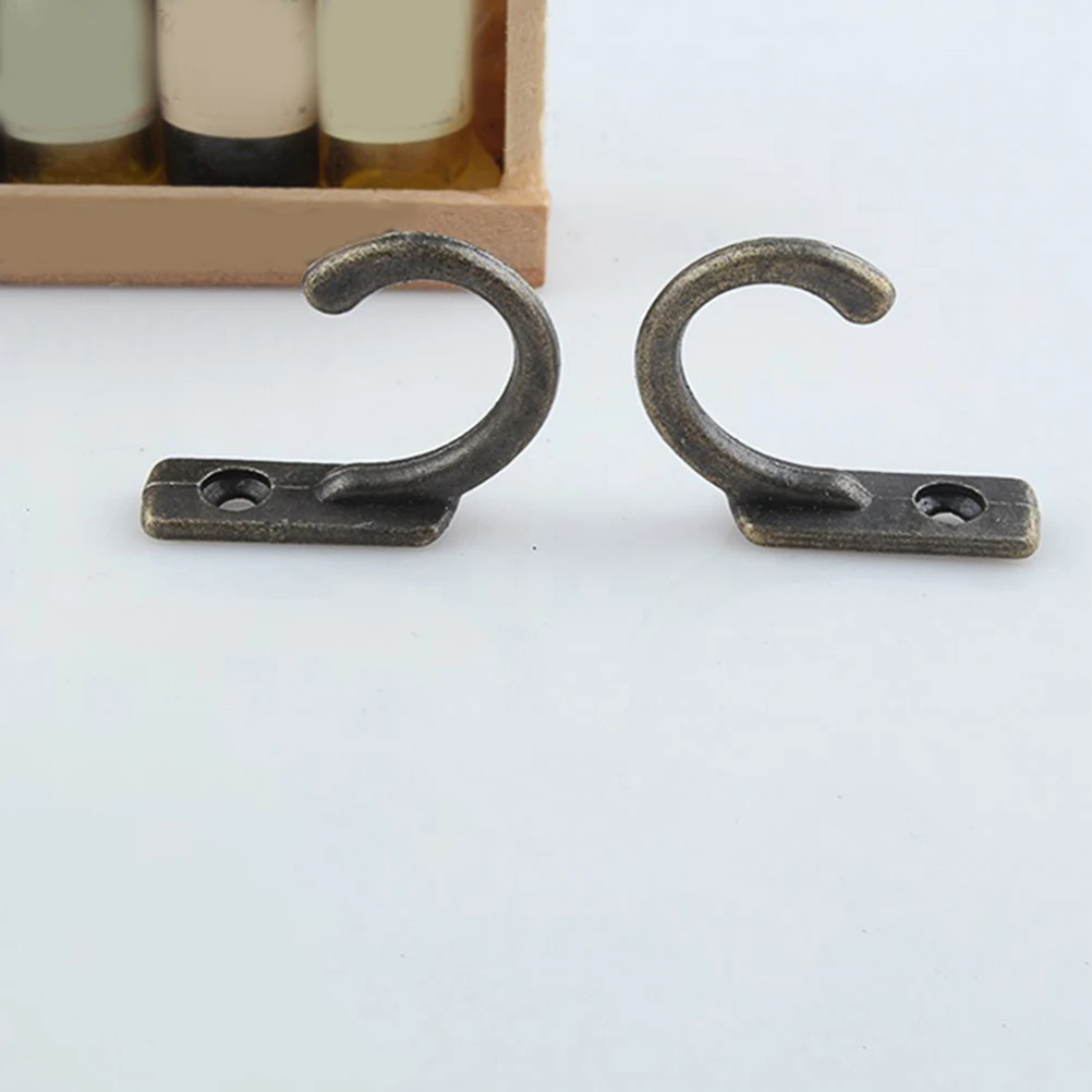 

20pcs Vintage Wall Hooks Durable Rustproof Metal Hangers for Bathroom Kitchen Smooth Design Child Home Wall Hooks Safe