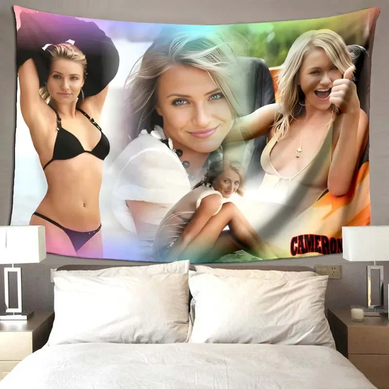 3d Cameron Diaz blanket, soft and comfortable blanket for living room sofa, baby blanket for children bedroom, birthday present