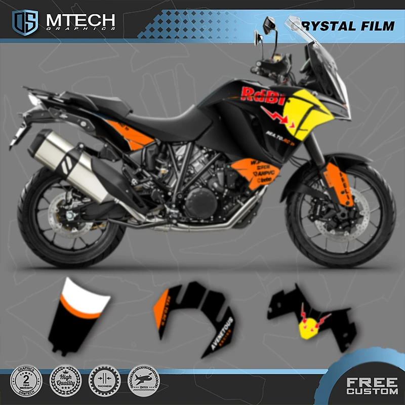 DSMTECH Custom Motorcycle Graphics For KTM 2017 2018 2019 2020 ADV1290-R-S 17-20 ADV1290 Decals Stickers Kits 002