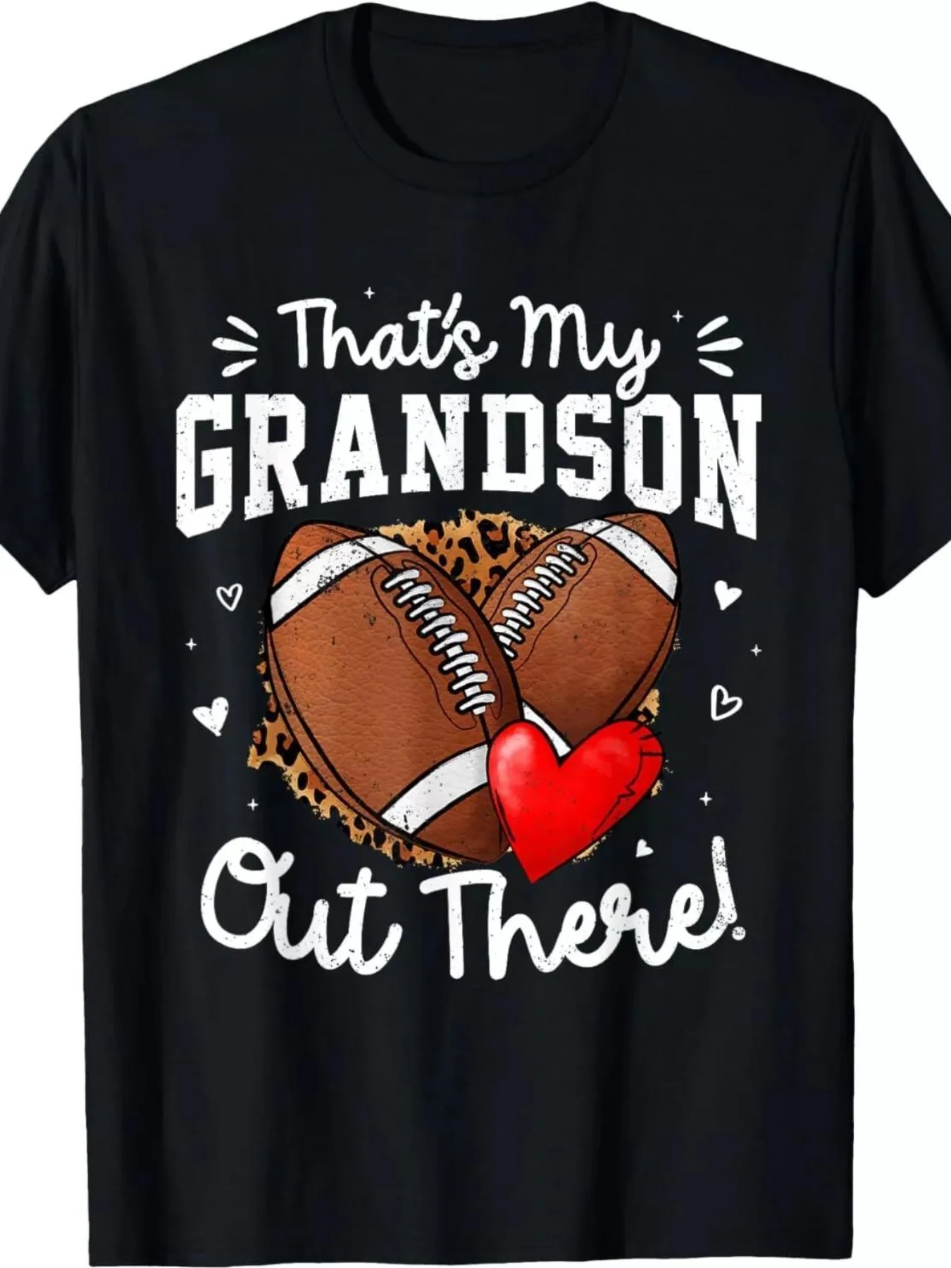 That's My Grandson Out There Funny Football Grandma T-Shirt