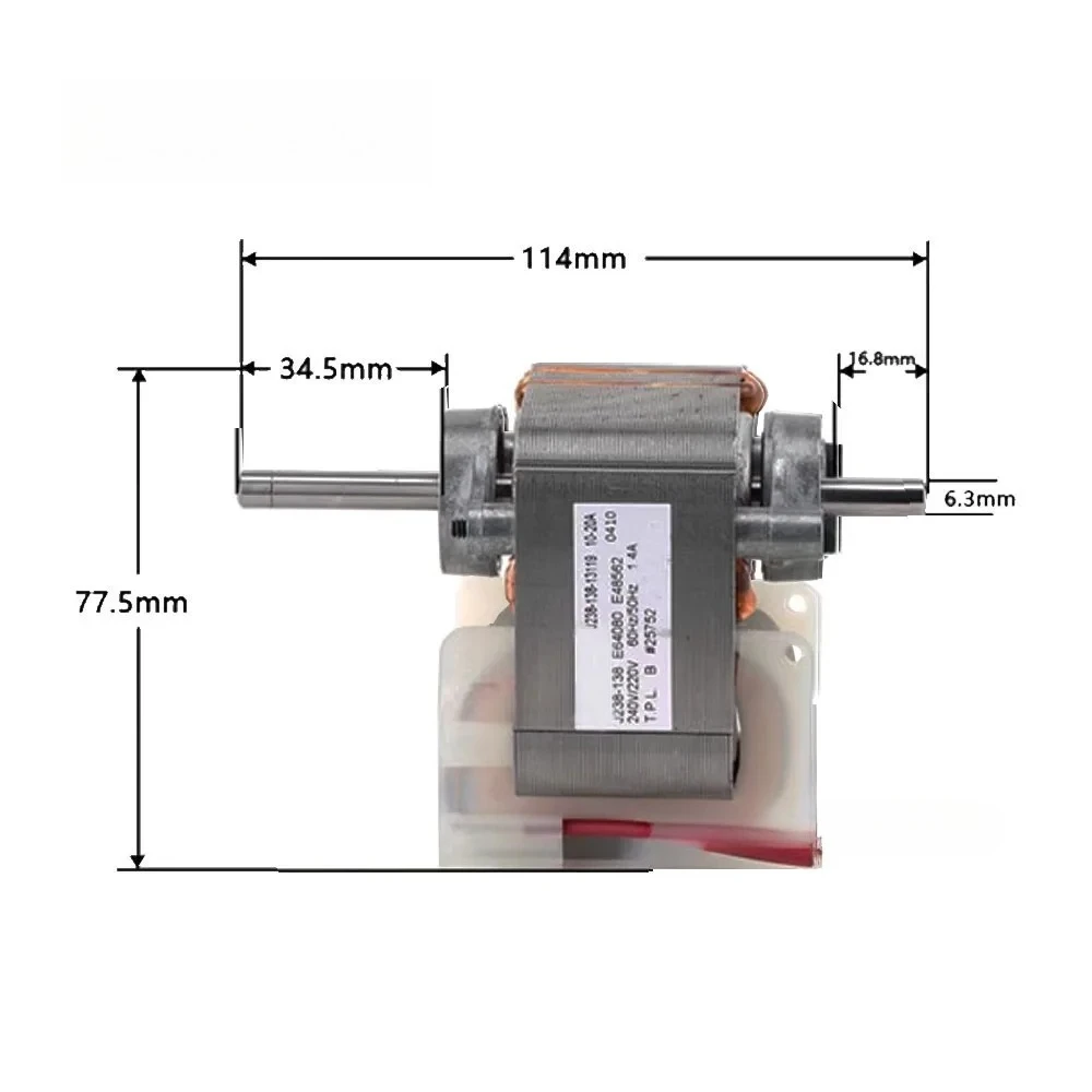 220V 240V J238-138-13119 Motor For HENNY PENNY HC-900 Oven Warmer Cabinet Pie Merchandiser Air Fryer view 3