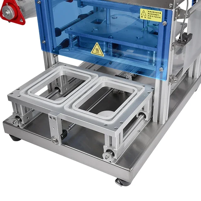 YH-280/400/520TQ  Nitrogen Airflow Pneumatic Tray Hot Sale Automatic Desktop Packaging Machine Tray Sealing Machine