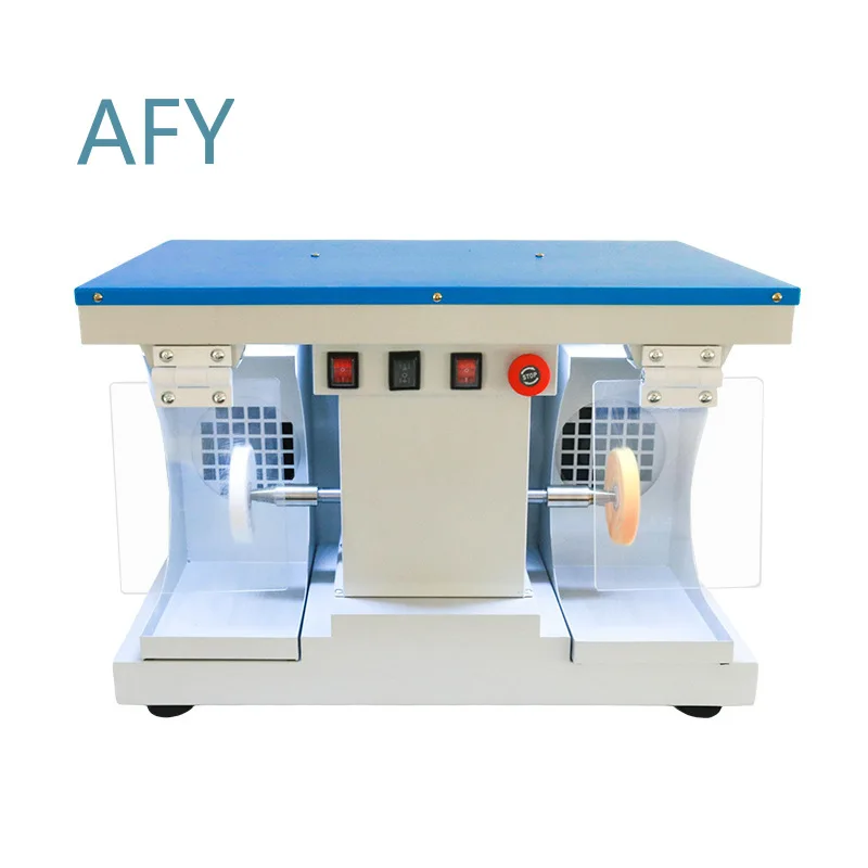 Desktop Grinding Machine for Technician Polishing Machine Vacuum Double Head Tip Processing Plant Dust Cover High Speed