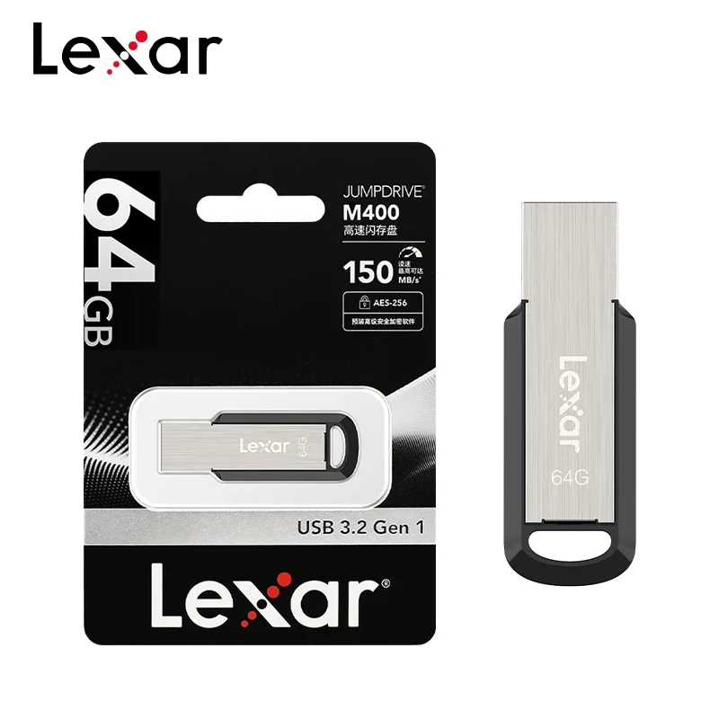Nueva unidad flash USB 3.2 Lexar M400 de alta velocidad, pendrive de 256 GB, 128 GB, 64 GB, 32 GB, hasta 150 MB/s, memoria USB, unidades de almacenamiento.