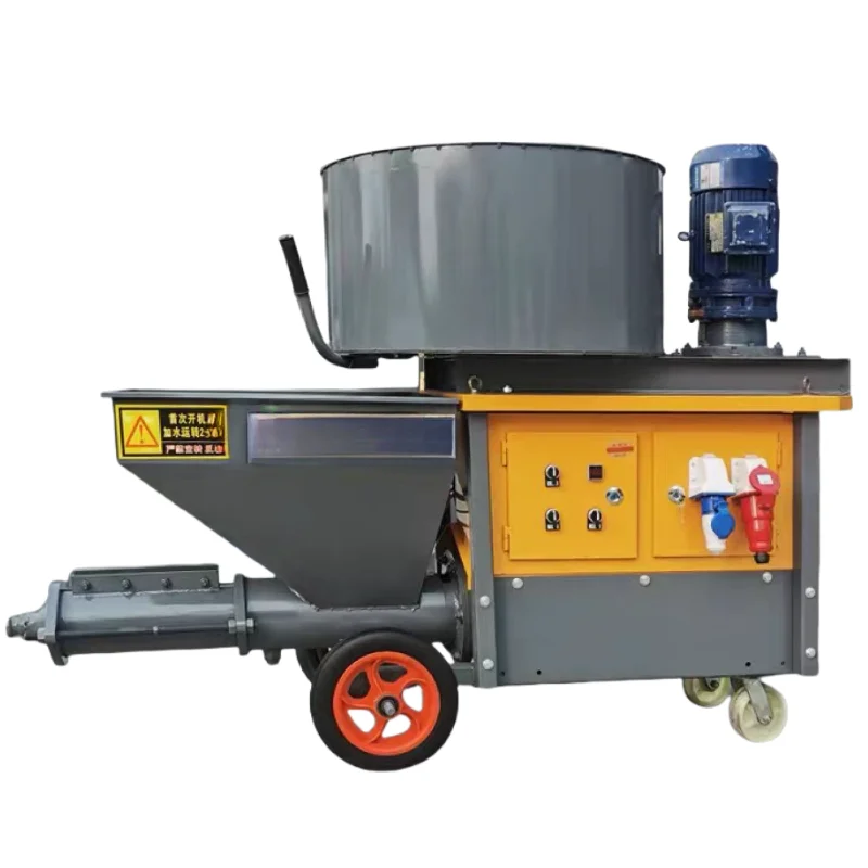 High Pressure Cement Mortar Spraying Machine Portable Plaster Spray Gun for Wall Building Construction Rendering Pump