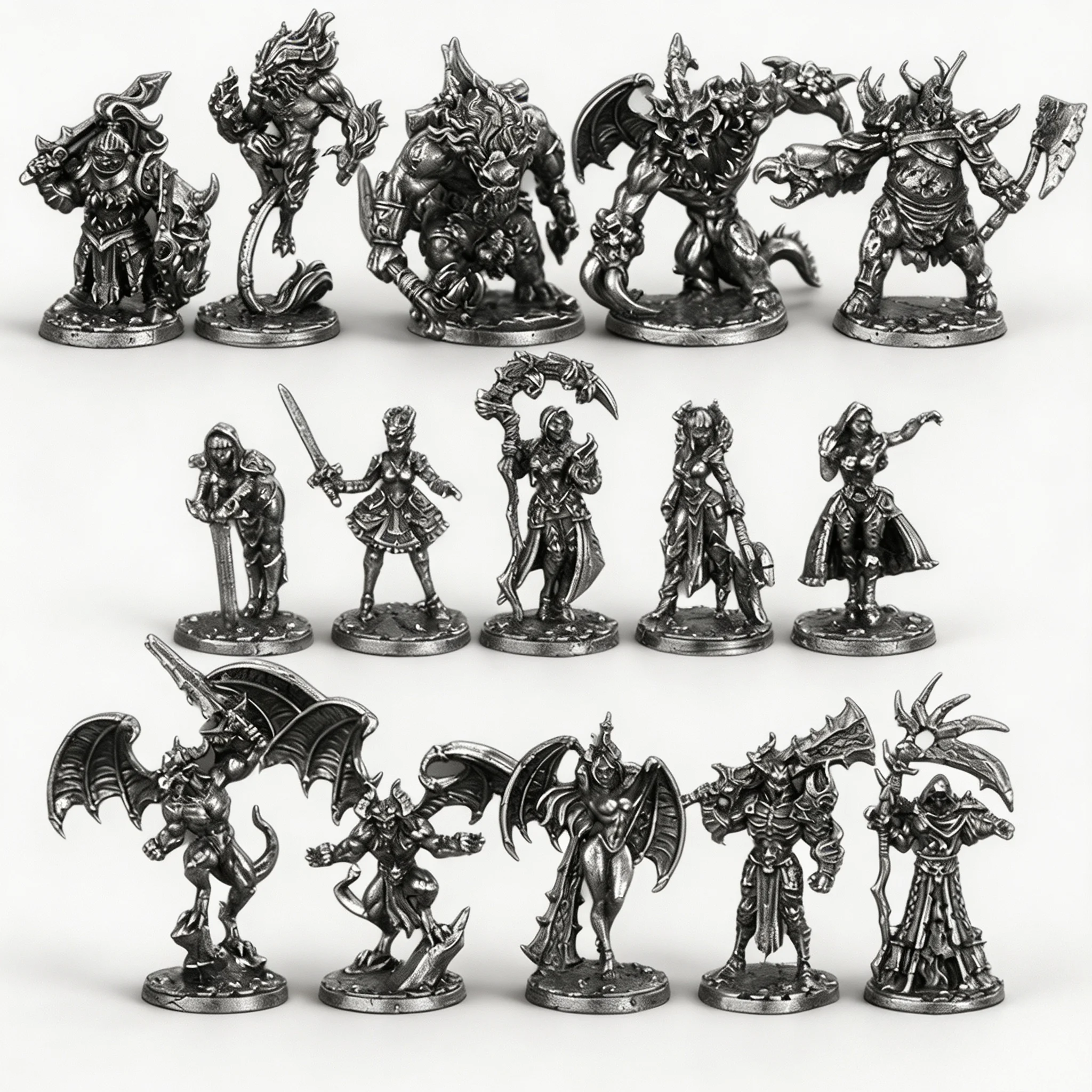 Diecast Alloy Metal Soldier Action Figure Mini Army Men Toys Tabletop Game Wargame Model Hobby Collectible
