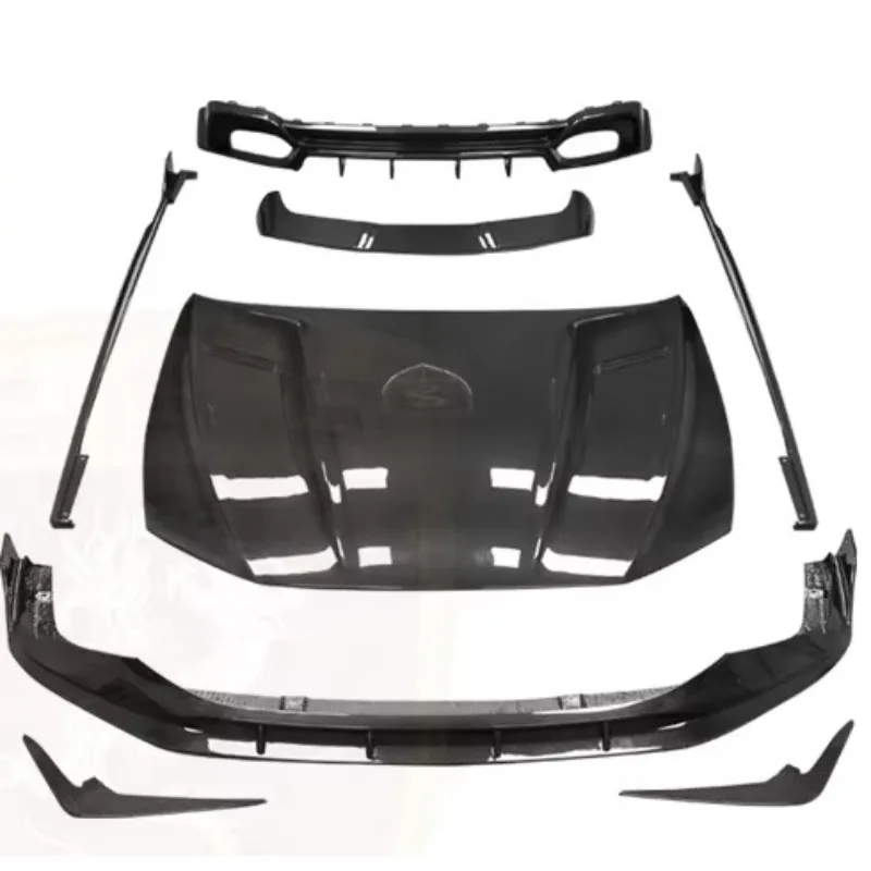 New Arrival Products PAK Style Dry Carbon Body Kit for Audi RS6 C8 Front Bumper Lip Rear Diffuser Side Skirts Hood Rear Spoiler