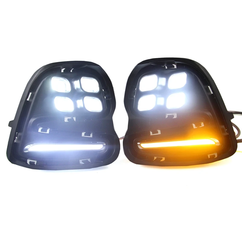 Daytime Running Lights For Chevrolet Cavalier 2015-2017 DRL With Turn Signals LED Fog Lights Headlights