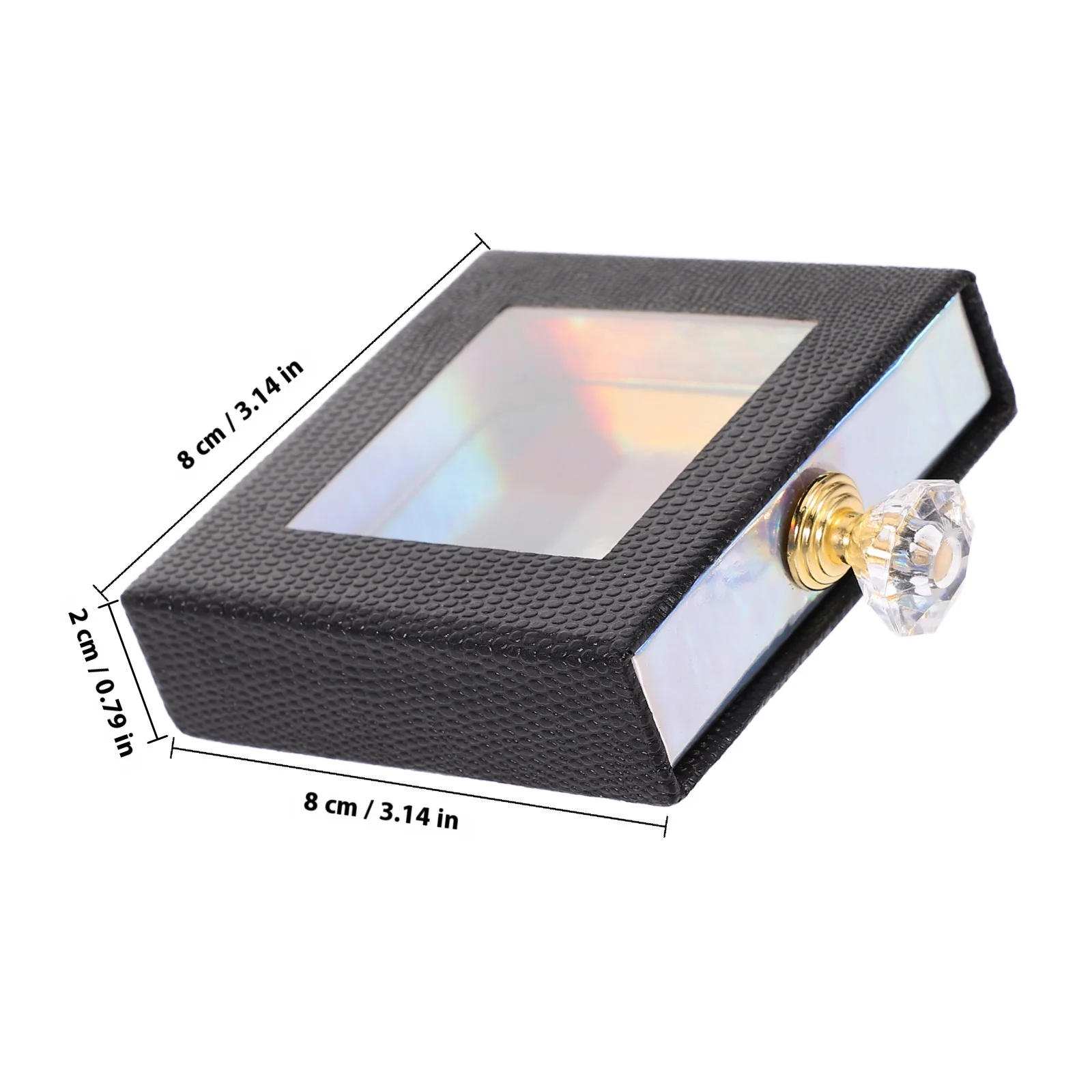 1 pçs caixa de cílios postiços qualidade premium material de placa dura desempenho estável longo tempo de serviço decorativo prático viagem em casa