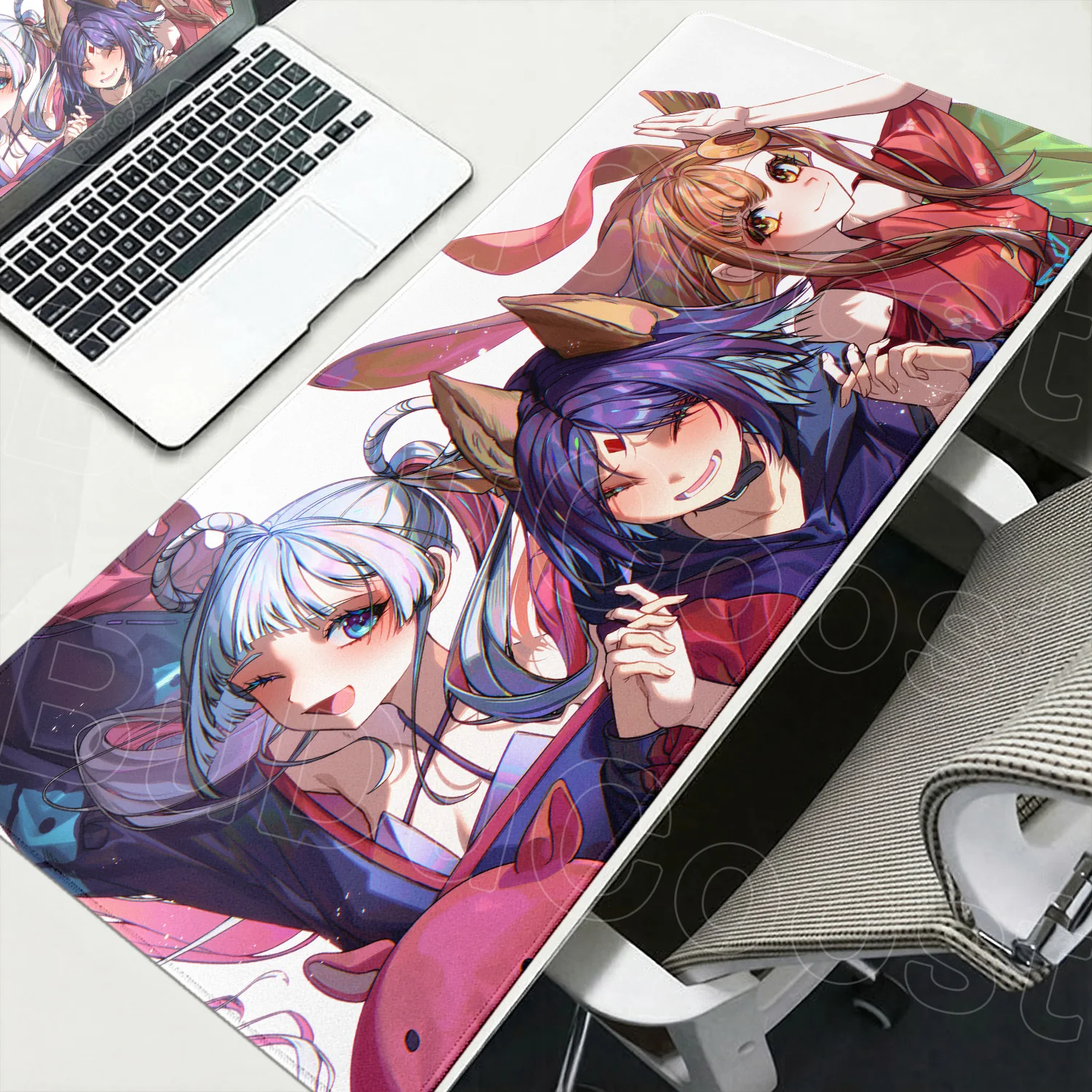 

Laptop Non-slip Rubber Mousepad 400x900mm Durable Gamer Cosmic Princess Kaguya Anime Office Deskmat Cute Runami Yachiyo Keyboard
