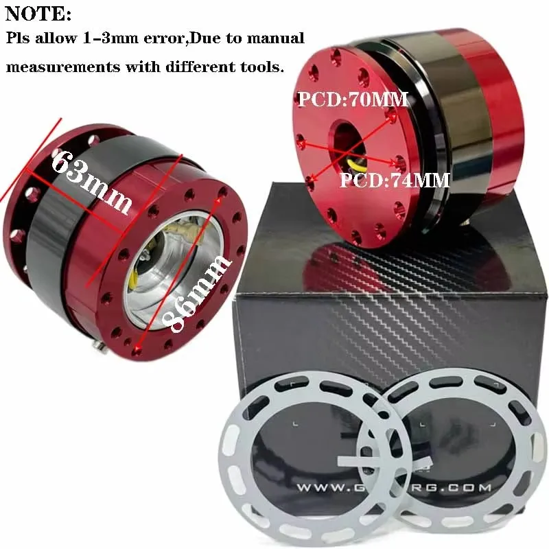 New Boss Kit Steering Wheel Universal Boss Kit Hub High Quality Aluminum Ding Sound Quick Release Racing Auto Accessories