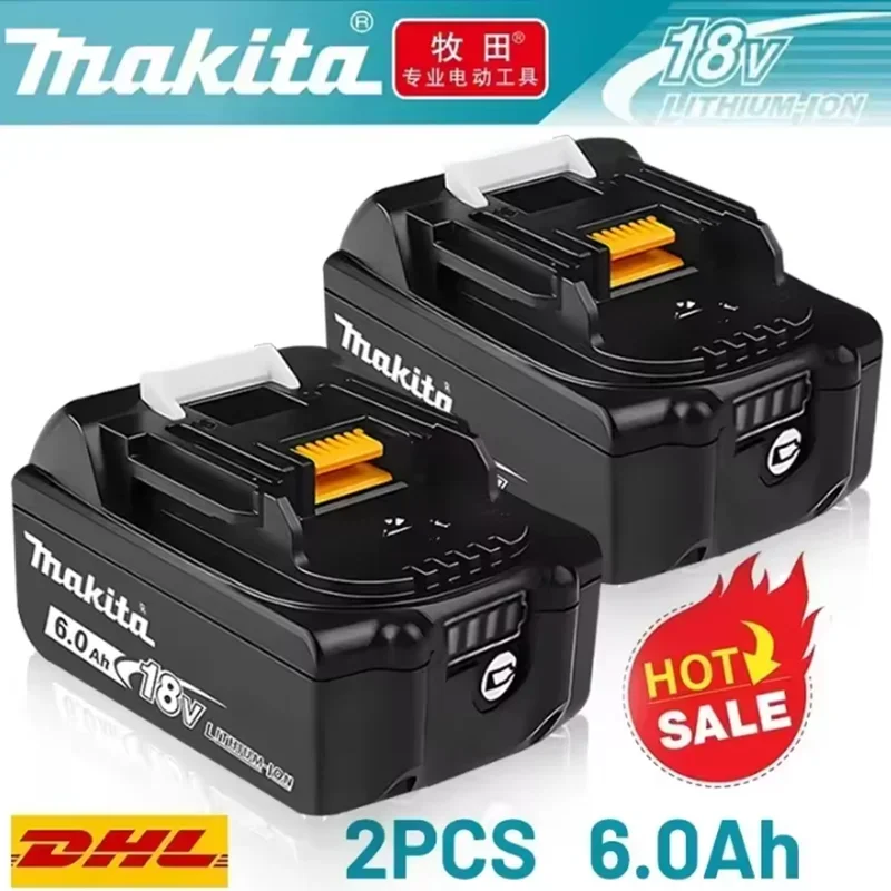

Оригинальный литий-ионный аккумулятор Makita 18В 6.0Ач, сменный аккумулятор 18В 6.0Ач BL1860 BL1850 BL1860B DDF487