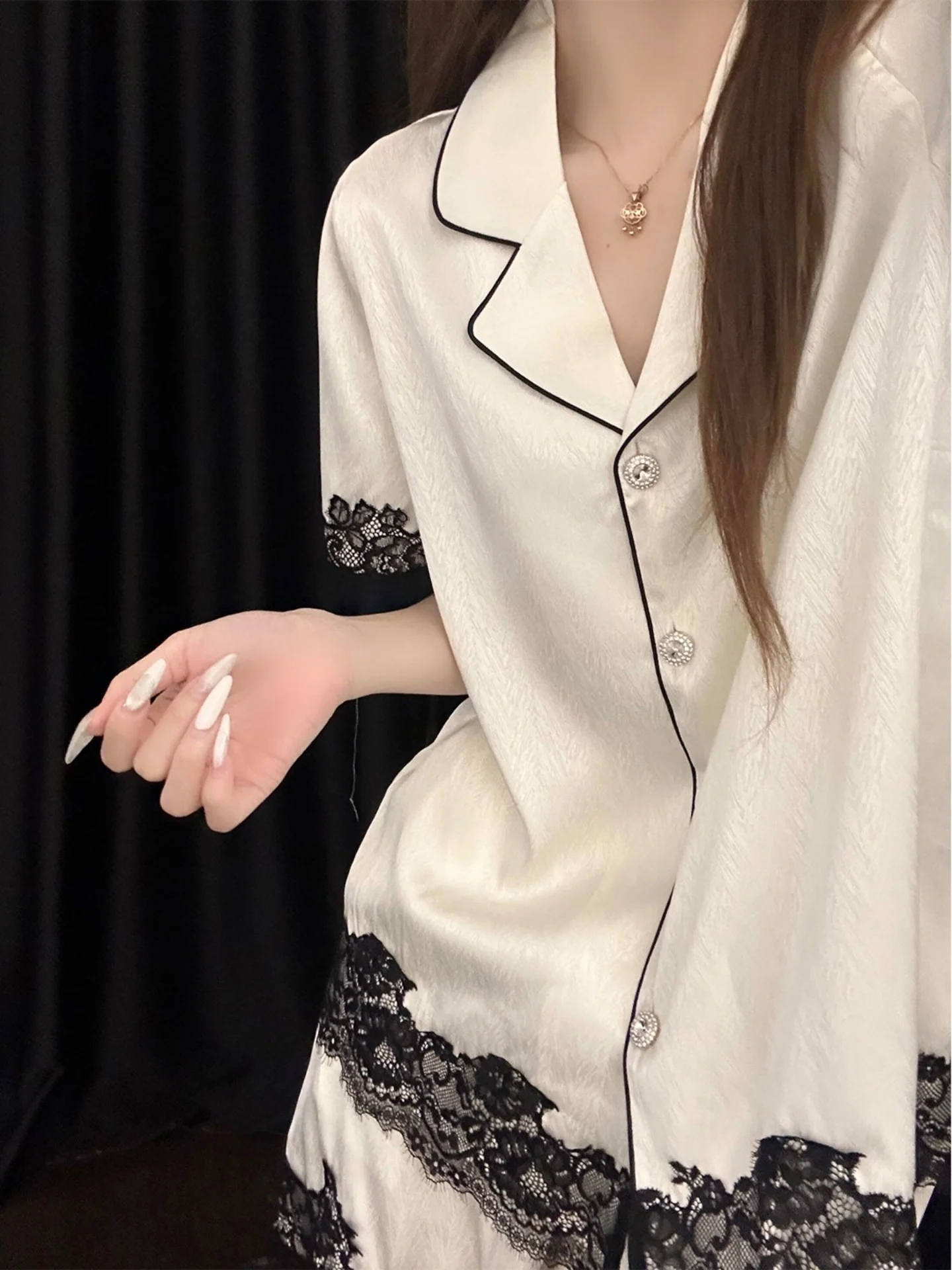 gpjp-completo-pigiama-da-donna-in-raso-di-seta-ghiaccio-con-bordo-in-pizzo-per-primavera-estate-ideale-per-casa-e-giardino