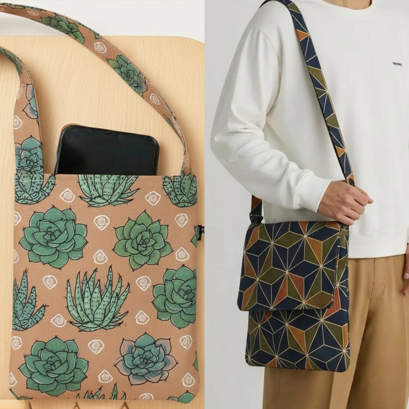 Mini Messenger Bag Sewing patterns, 1:1 scale women's bag sewing patterns, stylish bag prototype patterns