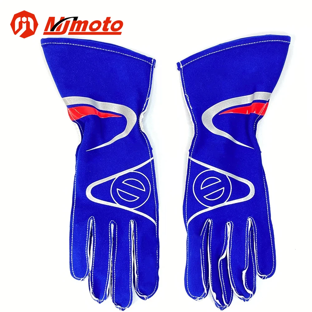 New Auto Car Racing Gloves Breathable Moto Karting Motorcycle Gloves Silicone Non-slip Men Go Kart Race Gloves CIK FIA Approved