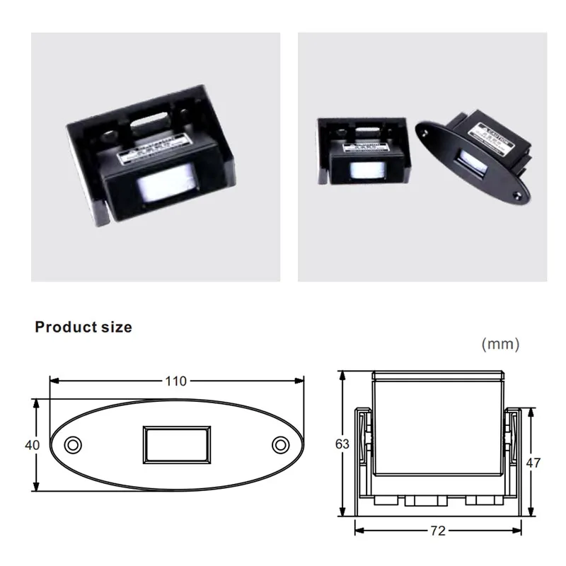 NO/NC Passive IR Motion Sensor Infrared Body PIR Detector Anti-Clamp/Pinch For Automatic Gate Opener