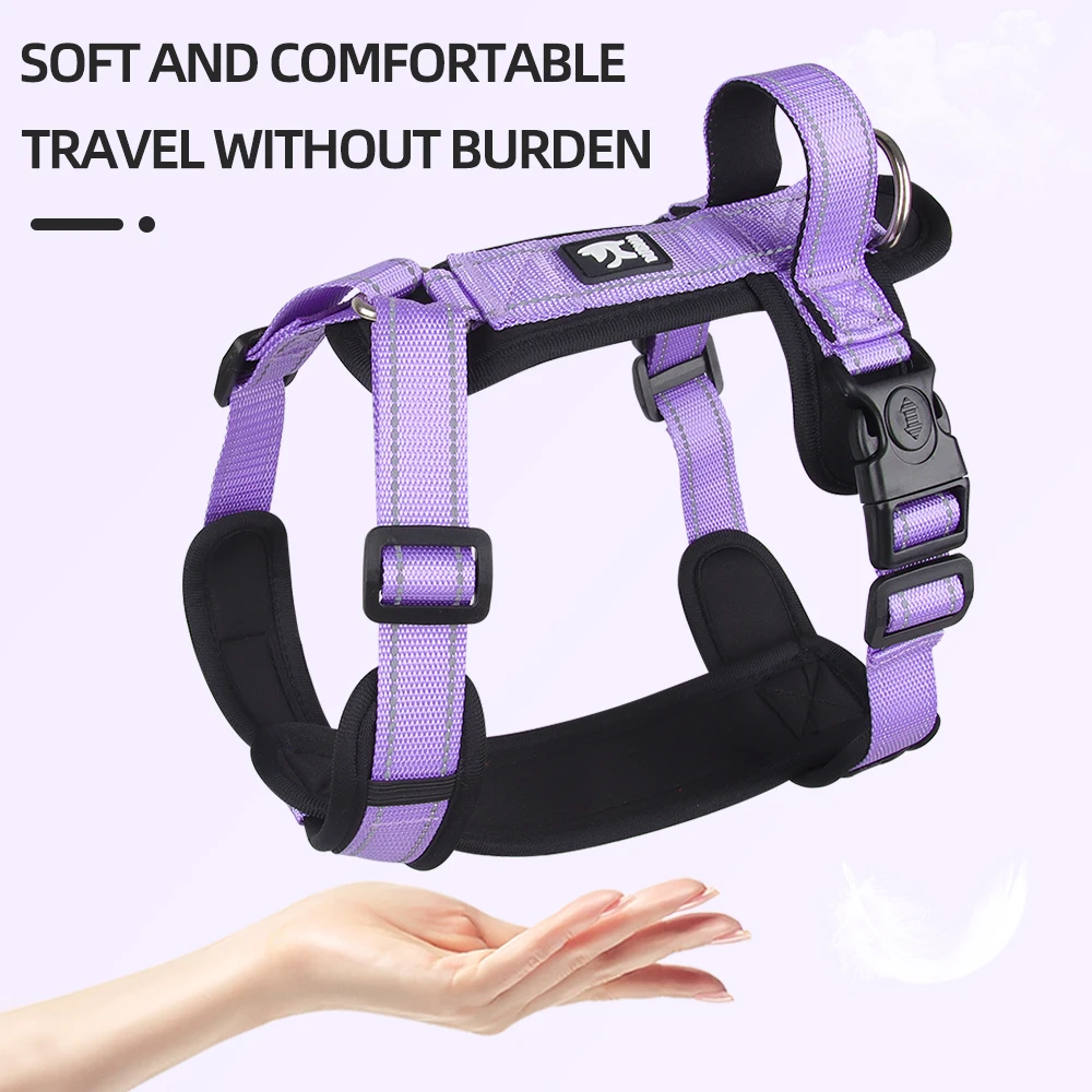 Pet Dog Harness With Handle for Small Large Dogs French Bulldog Vest Harness Adjustable Puppy Chest Straps Labrador Dogs Collars