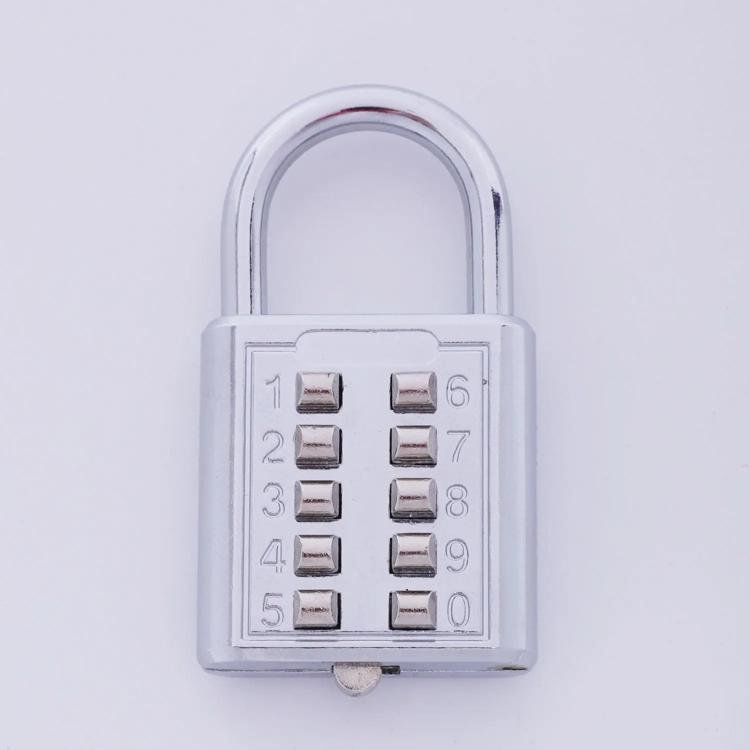 Anti-theft Button Combination Padlock Digit Push Password Lock Zinc Alloy Security Lock Suitcase Luggage Coded Lock Cupboard Cab