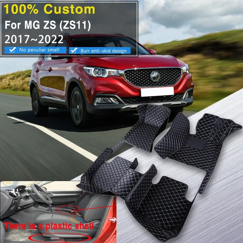 

Качественный негибридный автомобильный коврик RHD для MG ZS ZX ZST Astor ZS11 Crossover 2018 ~ 2022 г., противогрязевые накладки, полный комплект автомобильных ковриков