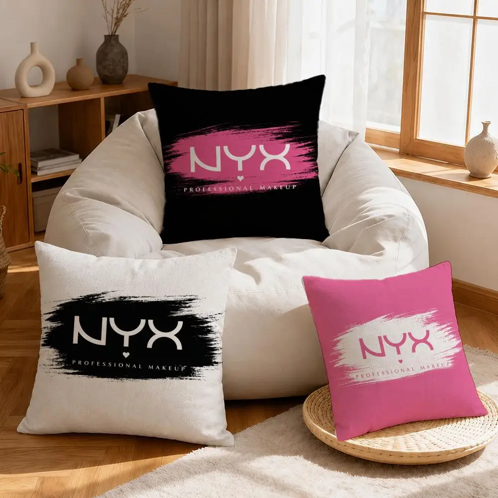 Brand NYX Professional Makeup Cushion Cover Linen Anti-Mite Antibacterial Cushion Cover Invisible Zipper Sofa Decor