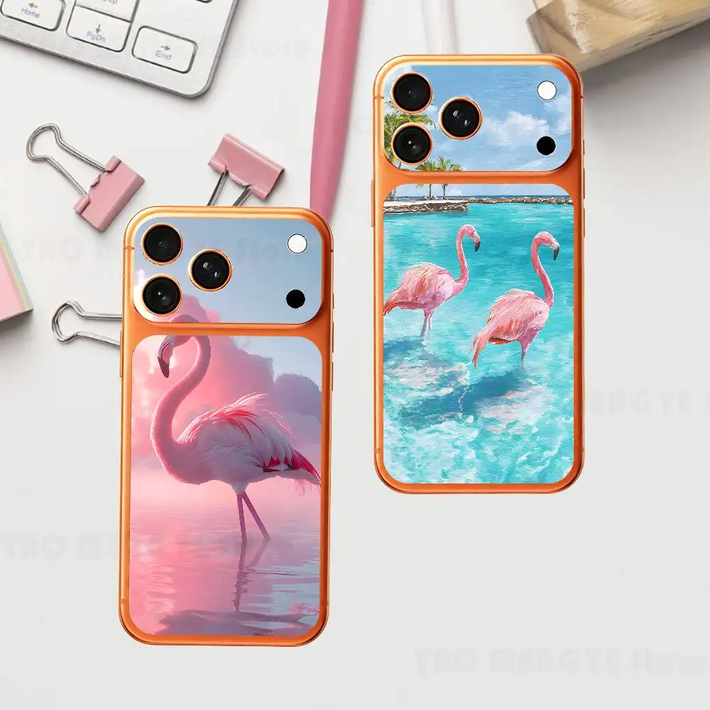 

Animal Cut Flamingo For IPhone 17 Pro ProMax Full Back Cover Decal Wrap Skin Rear Protective Sticker Film