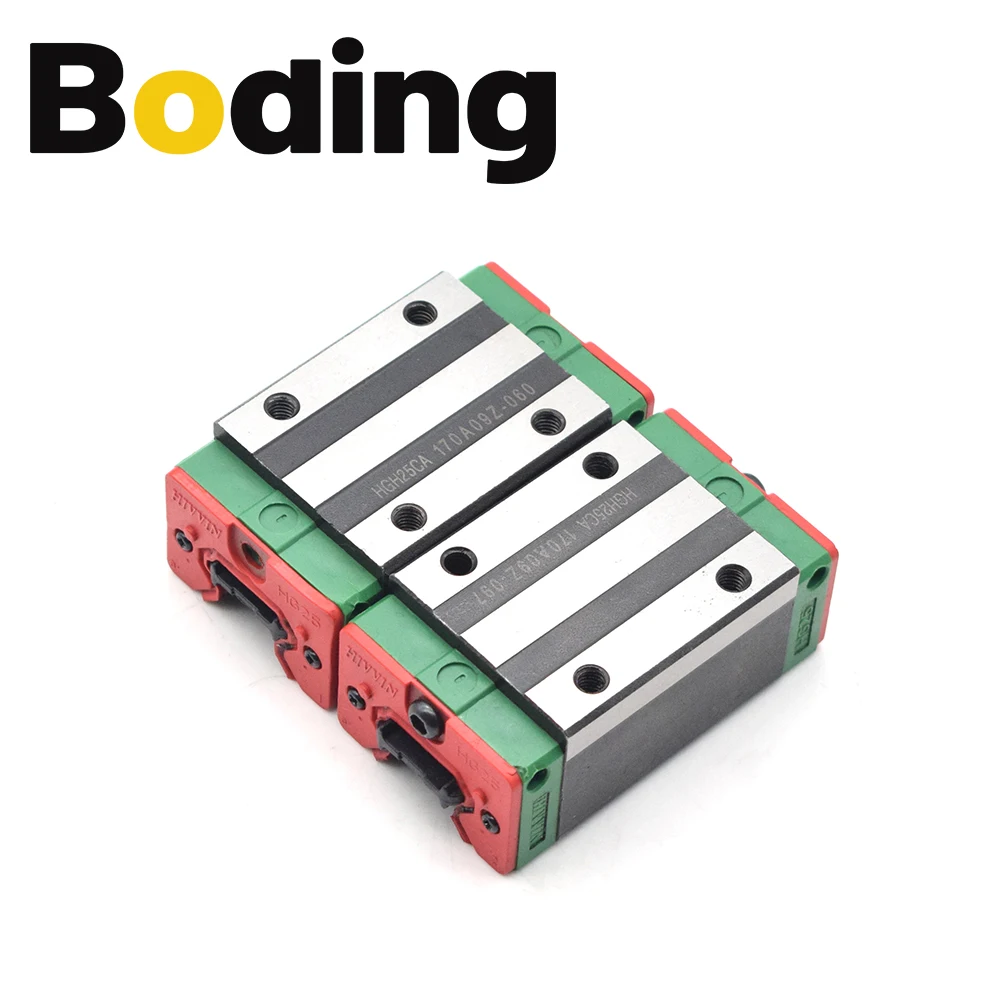 Boding Hiwin Linear Guide Slider Block HGH15CA HGH20CA HGH25CA HGG30CA HGH35CA Grease Nipple Linear Rail Bearing For CNC Router