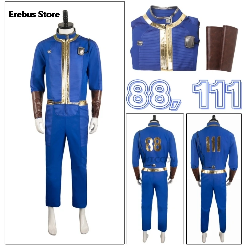 

88, 111 Cosplay Out Vault Cosplay Women Men Jumpsuit Costume Unisex Handguard Bodysuit Outfits Halloween Carnival Suit Shelter