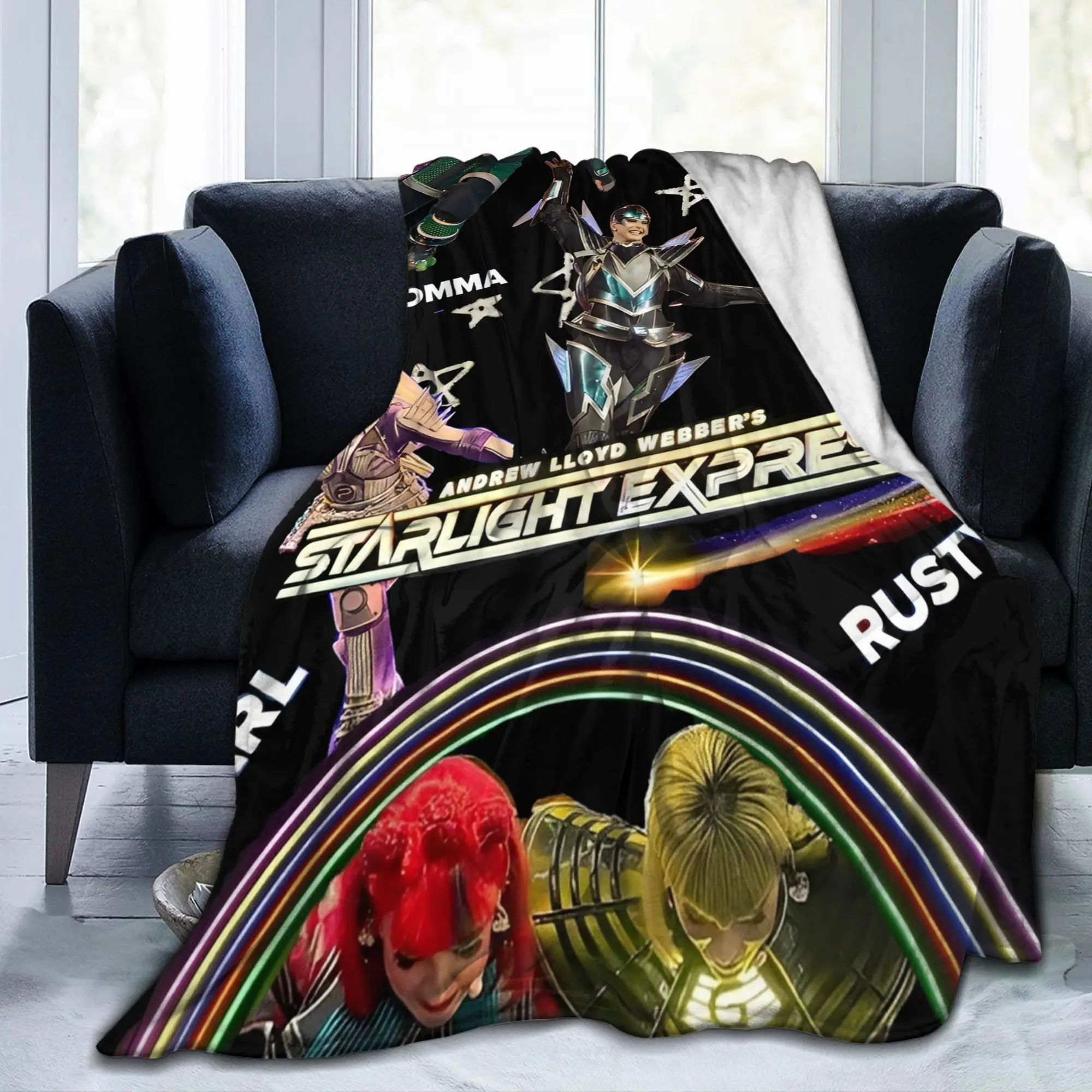 Starlight Express Musical Theater Blanket Broadway Flannel Awesome Warm Throw Blanket for Bed Sofa Decoration Outdoor