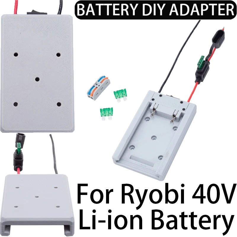 14 awg Batterie adapter Ryobi 40V Lithium-Ionen-Batterie DIY-Adapter, Konverter Elektro werkzeug Zubehör DIY Werkzeuge