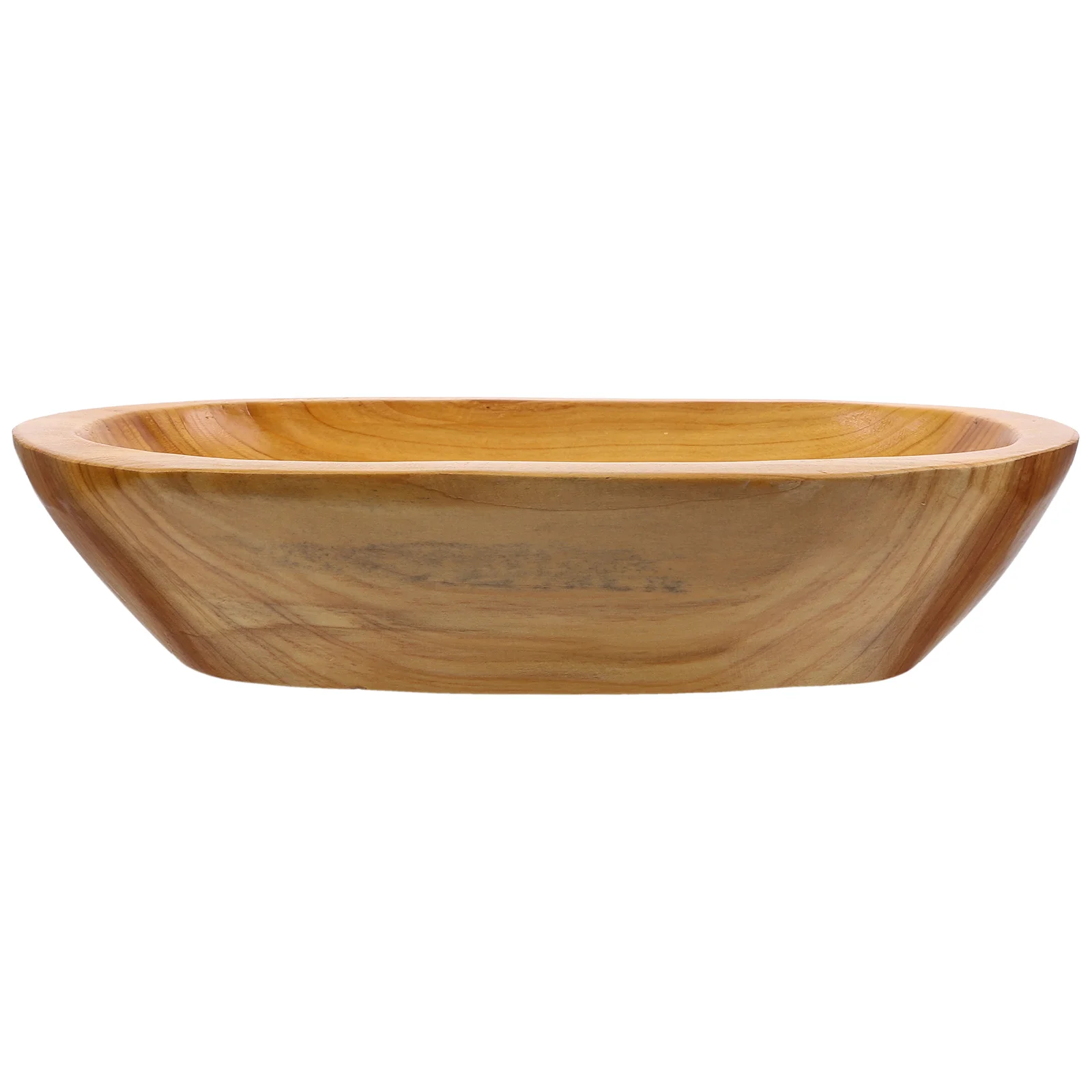 

Креативный деревянный поднос, изысканная деревянная сервировочная тарелка для хранения полированных фруктов, уникальная форма манго, домашний декор, салатники