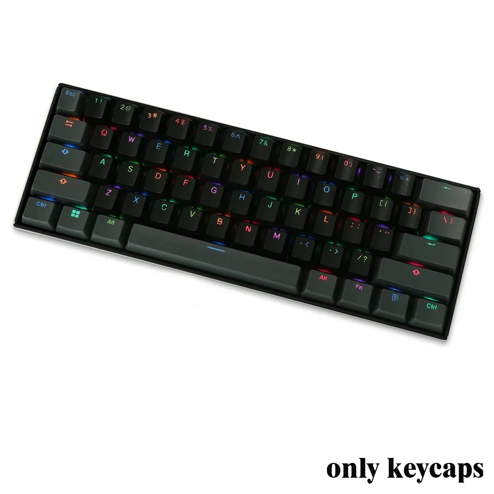 Keycaps PBT Doubleshot OEM-profiel Cherry MX Keycap Set US Layout Key Caps voor 61/87 TKL/104 MX-schakelaars Mechanische toetsenborden