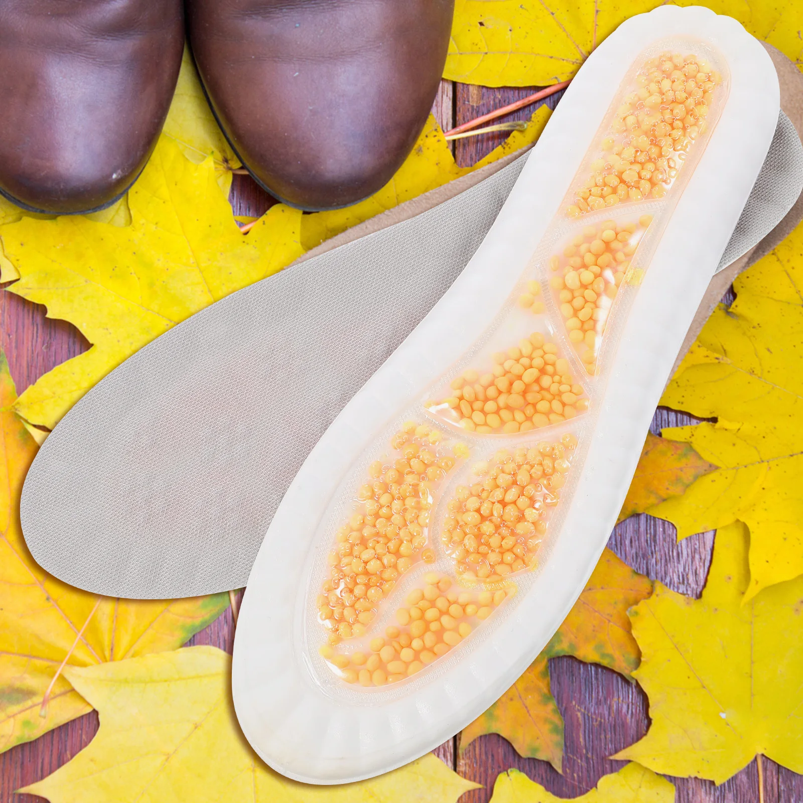 

1 Pair Sports Insoles Men Women Shock Absorbing Massage Sole Shoe Inserts Foaming Breathable Sweat Absorption Foot Pads Reusable