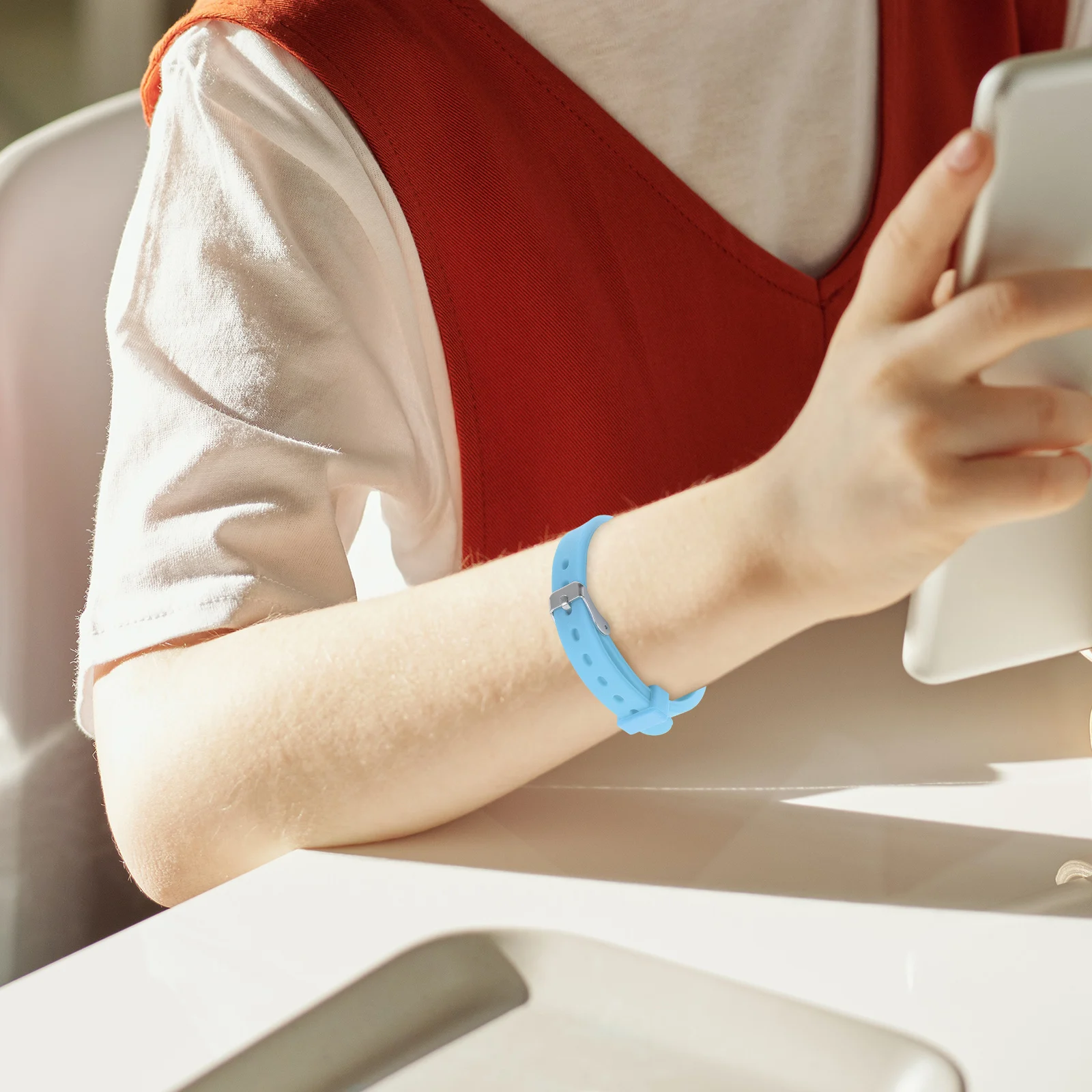 

Solid Color Orange Silicone Kids Wristband Stretch Children's Bracelet Boy Girl Party Game Group Identification Wristband