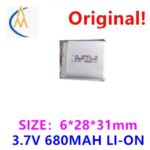 680MAH polymer battery 602831 beauty device smartwatch shaver sound pickup beauty eye recording protection 3.7V