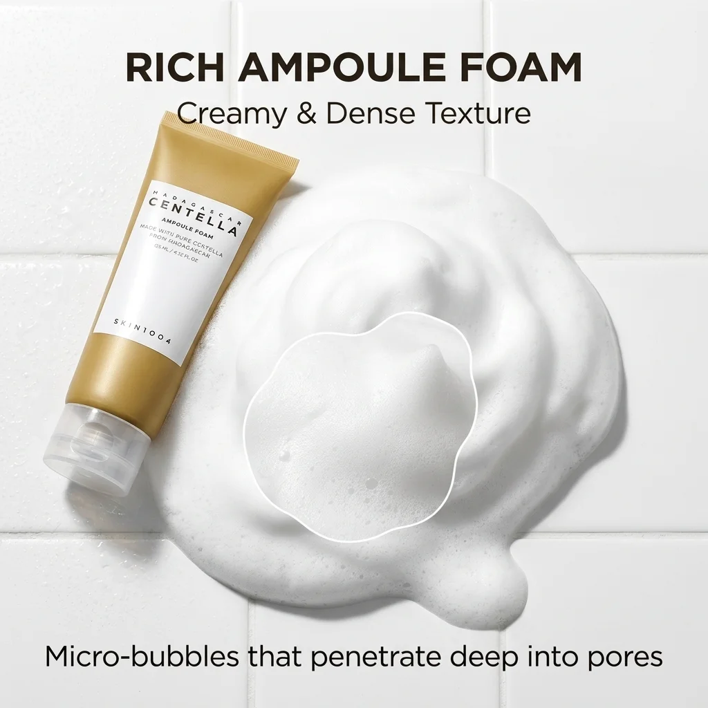 low ph facial cleanser gentle foam korean skincare for sensitive skin hydration