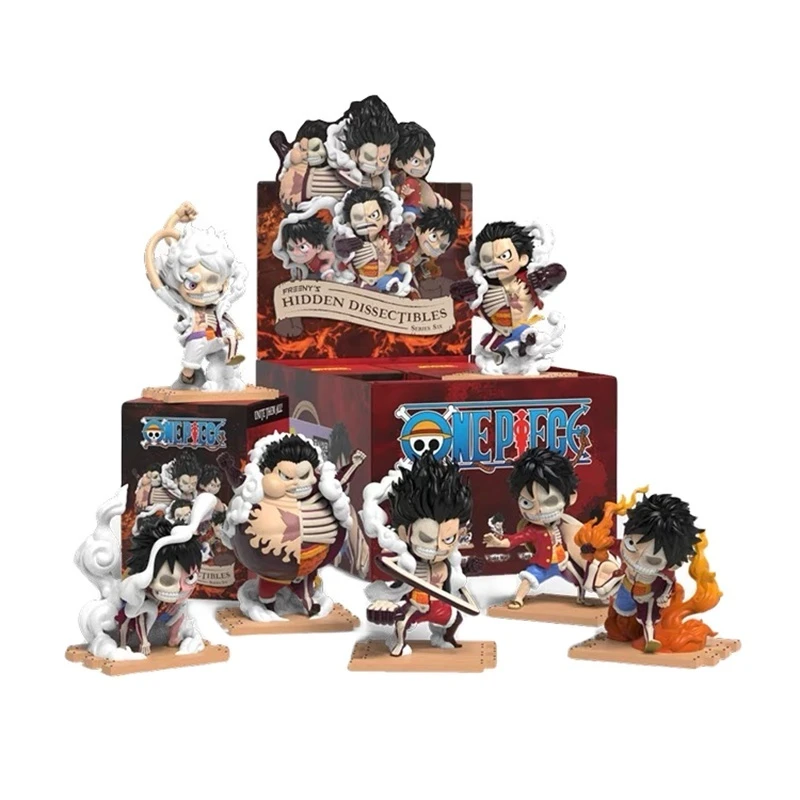 New One Piece Blind Box Luffy Hidden Dissectiples Series 6 Full Gear Luffy Model Desktop Decoration Car Ornament Birthday Gifts