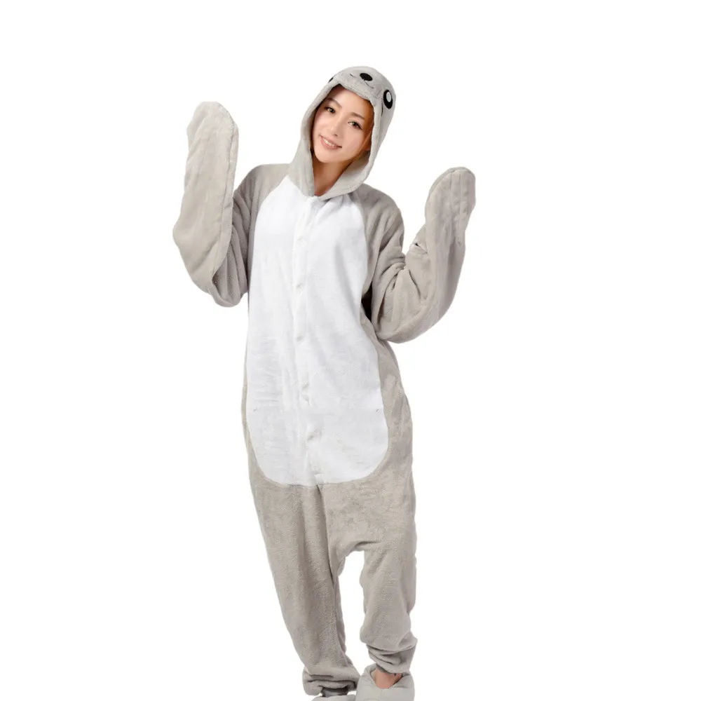 

Adults Sea Lion Sea Dog Animal Costume Men Kigurumi Women Onesies Pajamas Jumpsuit for Halloween Christmas