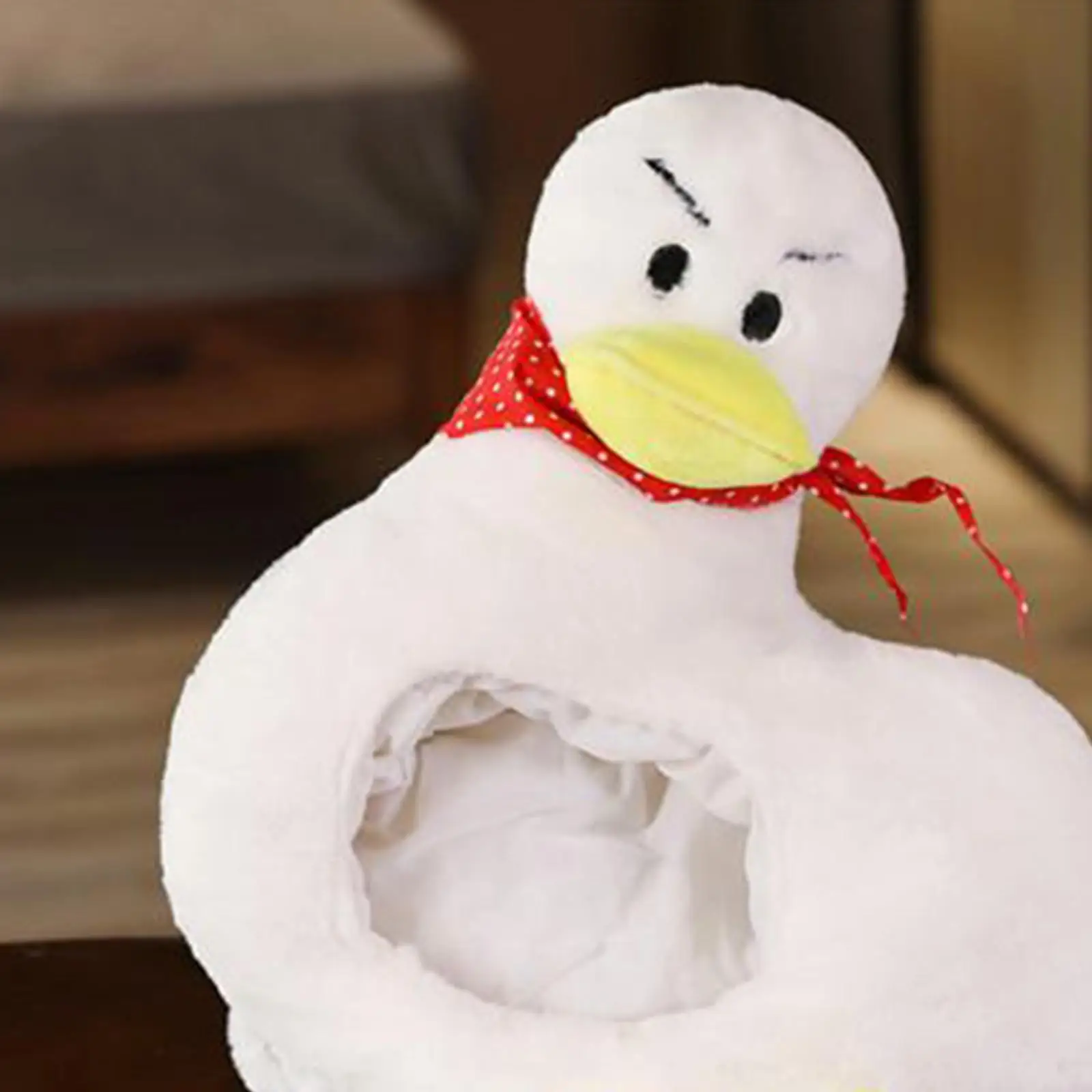 Warm Plush Duck Hat for Adults Kids Winter Animal Theme Beanie Windproof Waterproof Shell for Snow Sports Hiking