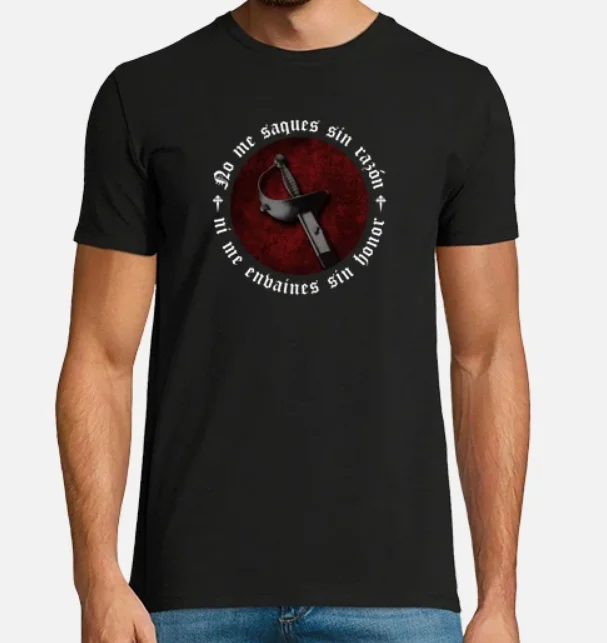 

Espada Es Brug. Футболка No Me Saques Sin Razón с коротким рукавом, повседневная рубашка из 100% хлопка