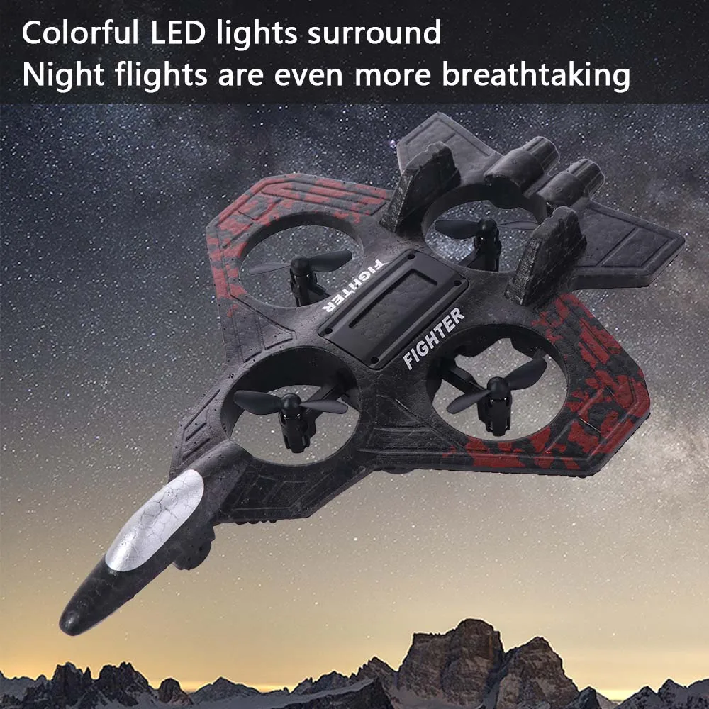 

EPP Foam Remote Control Foam Fighter Rechargeable Gravity Sensing Four Motor Helicopter with Light 2.4G Stunt