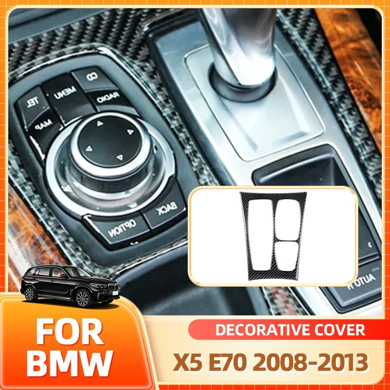 

Держатель для очков, панель переключения передач, украшение, накладка из углеродного волокна, автомобильные аксессуары для BMW X5 E70 2008-2013/X6 E71 2009-20