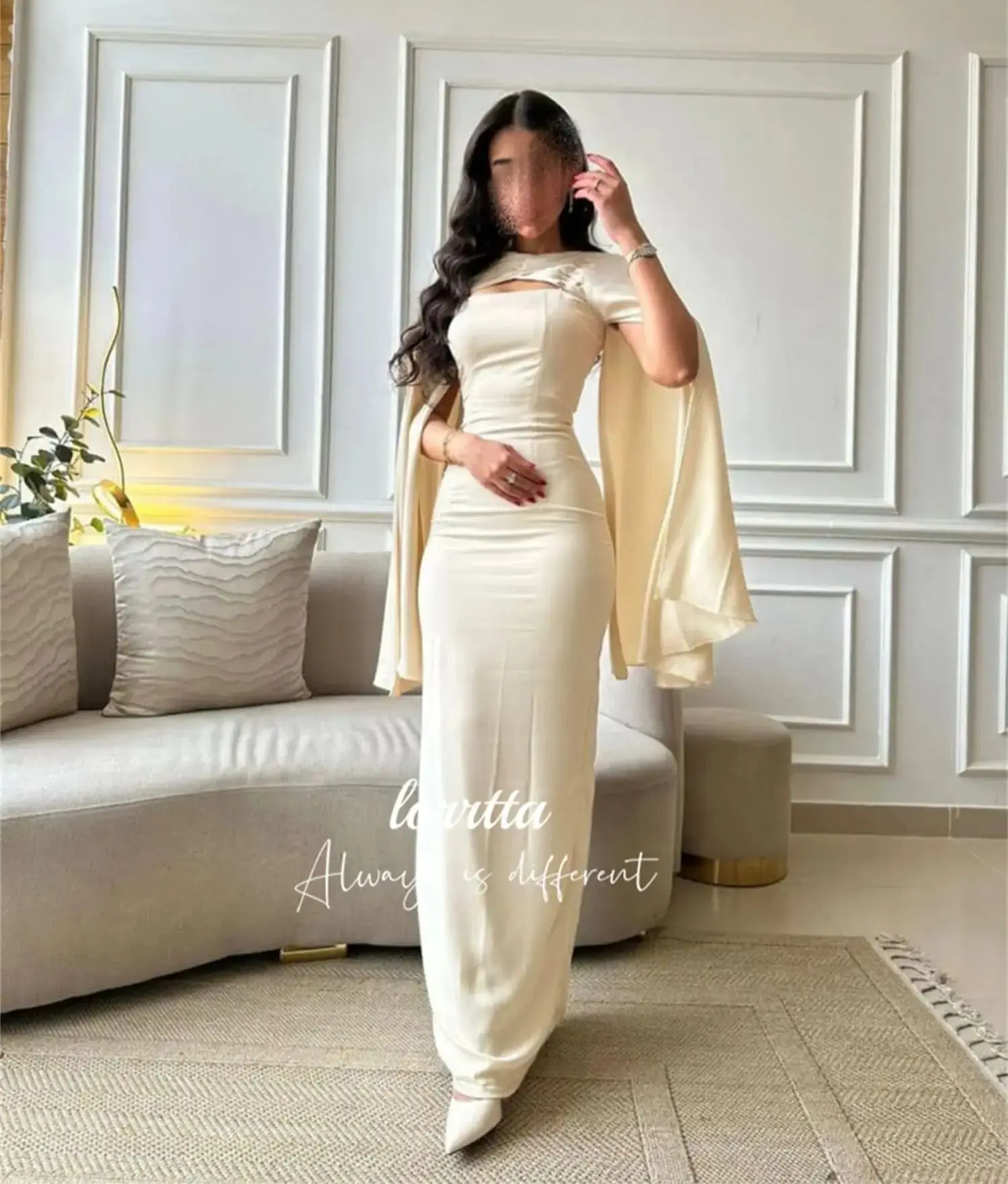 Lorrtta Mermaid Grace Party Dress Milky Eid Evening Robe De Soiree Femmes Elegant Woman Ceremony Dresses 2024 Ball Gowns Prom