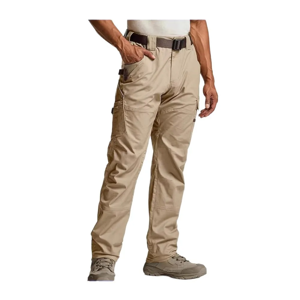 New Spring Autumn Men's Casual Cargo Pants Multi Pocket Design Loose Comfort Outdoor Commute Versatile Daily Wear Slim Fit Pants