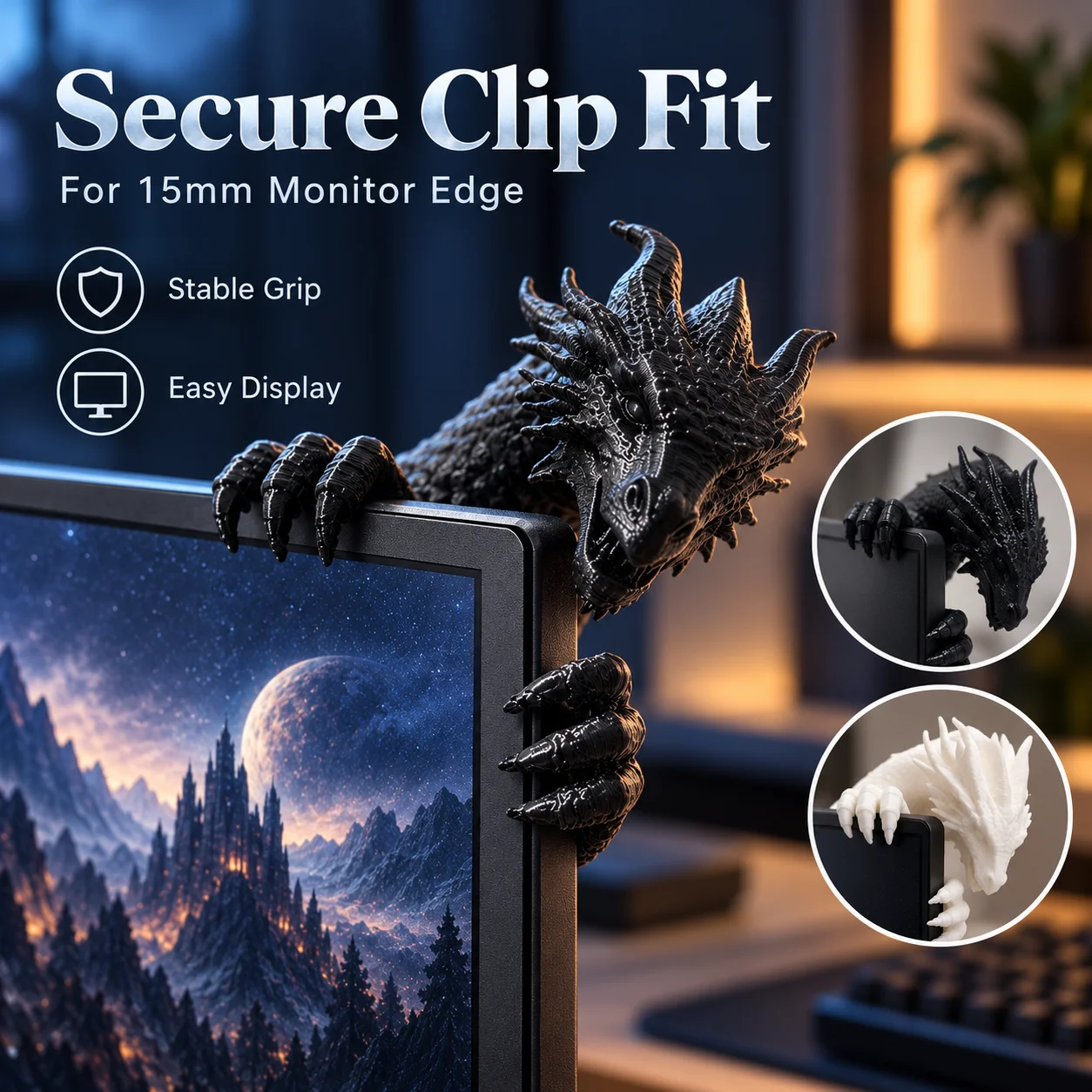 Figurka smoka wykonana metodą  – Gaming Console Monitor recenzja i cena