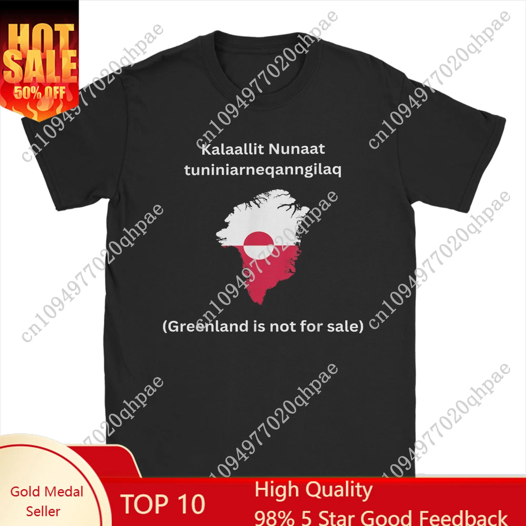 

Greenland is Not for Sale Anti T-Shirt for Men Map Flag Unique 100% Cotton Tee Crew Neck Short Sleeve T Shirts Gift Clothes