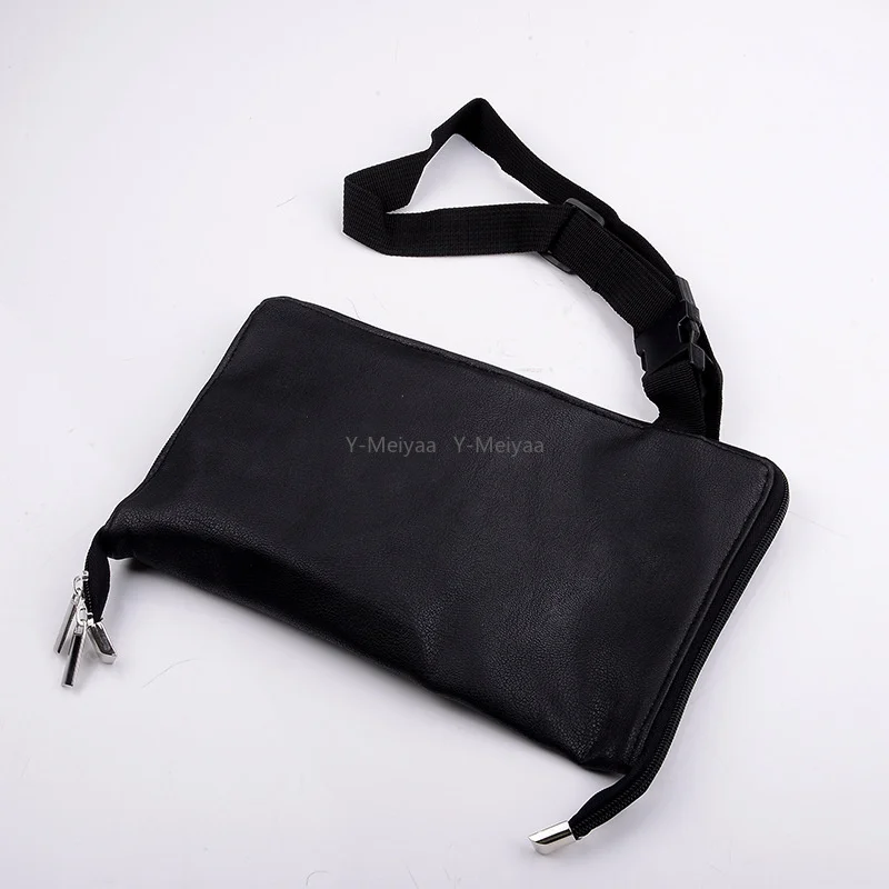 Multi-function Large Capacity 1PC PU Makeup Brush Bag With Zipper Belt Cosmetic Bag For Professional Makeup Artist Storage Bag
